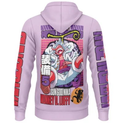 Gear 5th Luffy V2 One Piece Streetwear Lightweight Hoodie BACK mockup 1024x1024 1 - Xenoblade Chronicles Store